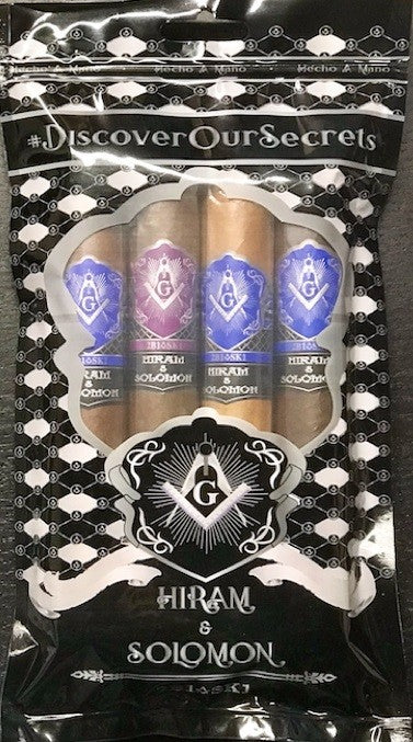 Hiram&amp; Solomon Master Blend 4 Cigar Sample Pack